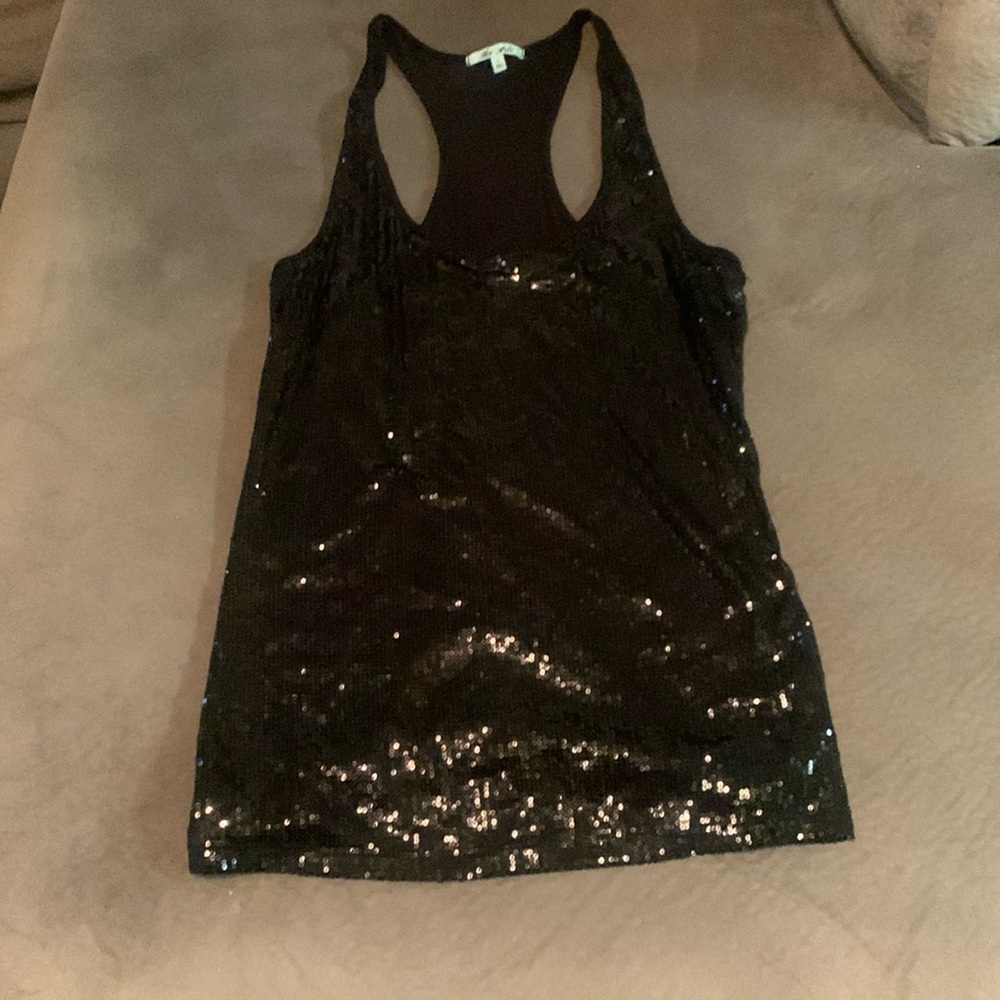 The Arte black sequins tank top